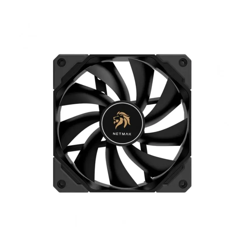 Cooler 12025 Turbina NEGRA 12 cm conexion a fuente Netmak
