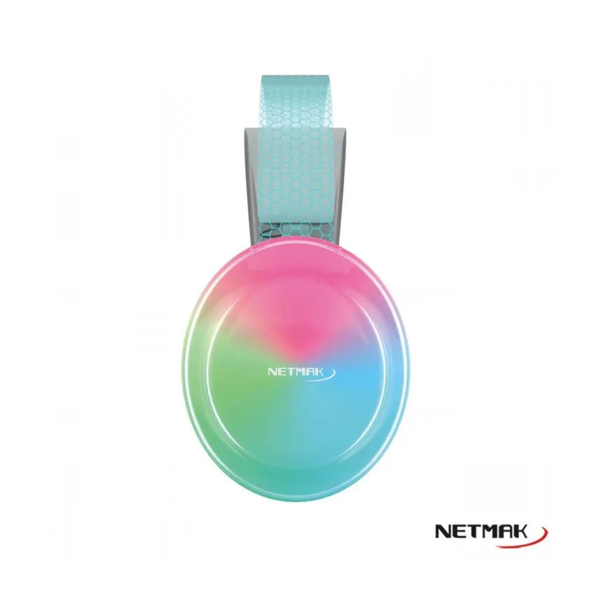 Auricular Bluetooth Dual Luminoso Glow Netmak