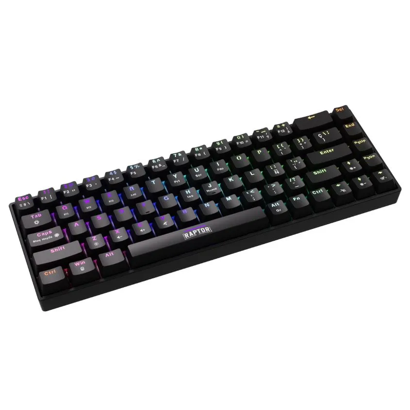 Teclado Mecanico Raptor Fireclaw M68 Wireless Rgb Red Outemu