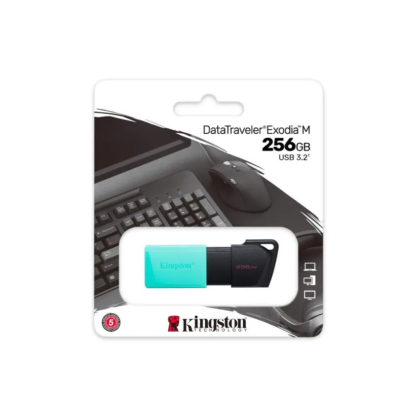 Pen Drive Kingston 256 GB USB 3.2 Datatraveler Exodia M DTXM