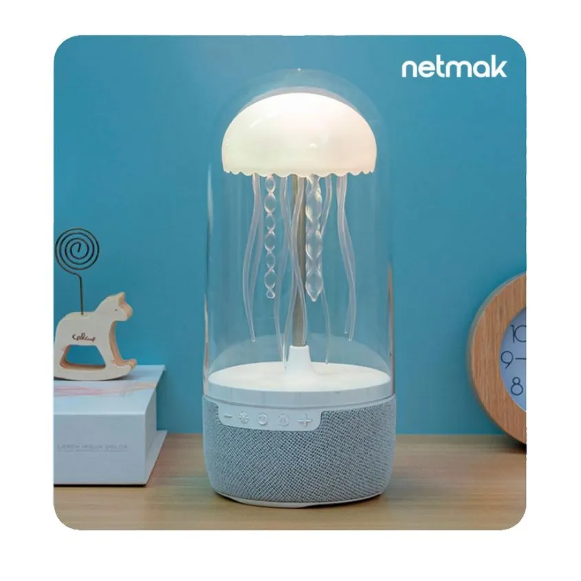Velador Parlante Bluetooth con Luces Netmak