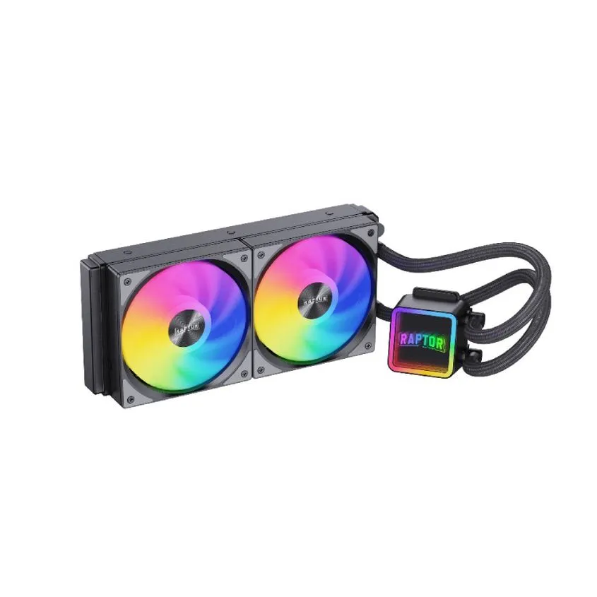 Water Cooling Raptor Aqua Core 240 2x CPU Cooler 240mm Negro RGB