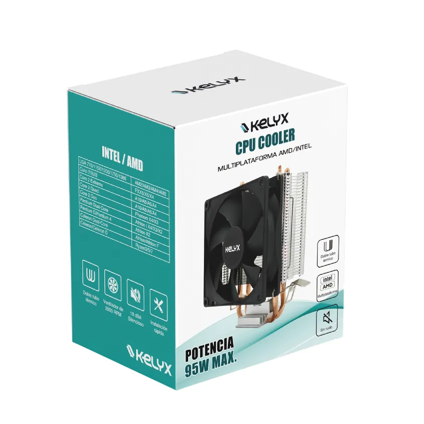 Cpu Cooler Kelyx Amd -  Intel  95w Tdp
