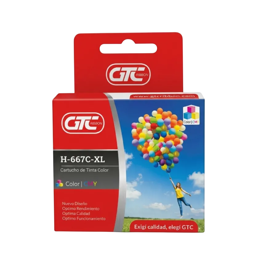 Cartucho GTC Compatible HP 667XL Color