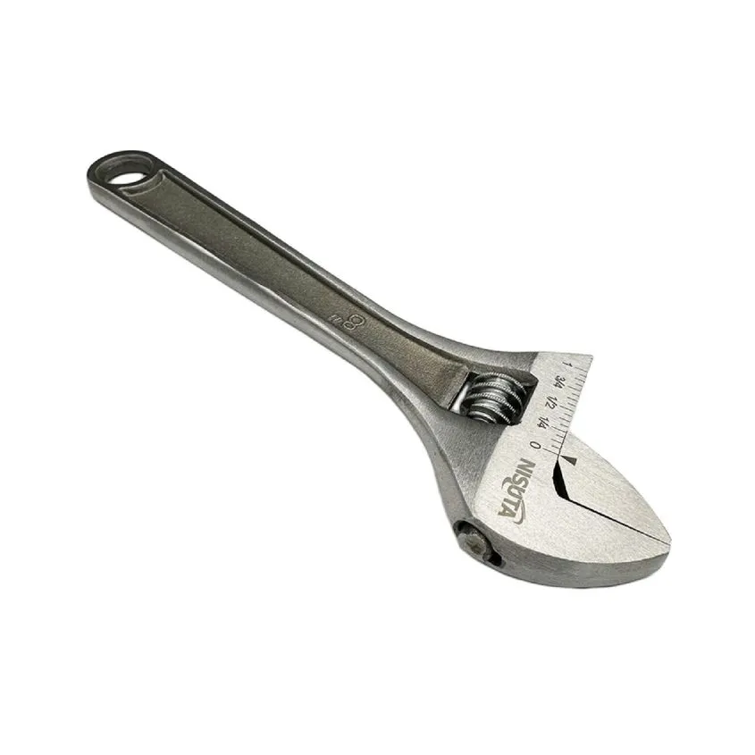 Llave francesa de 8" Acero al Carbono Nisuta