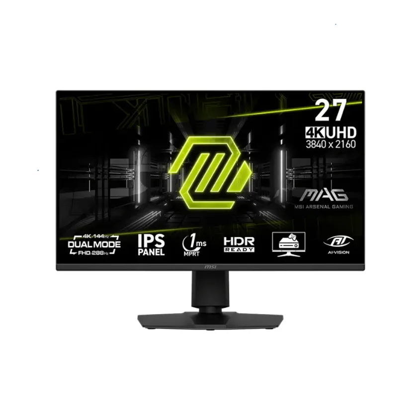 Monitor Gamer MSI 27" MAG 275UPD UHD IPS 144Hz 1ms Flat 2xHDMI + 1xDP Pivoteable (II)