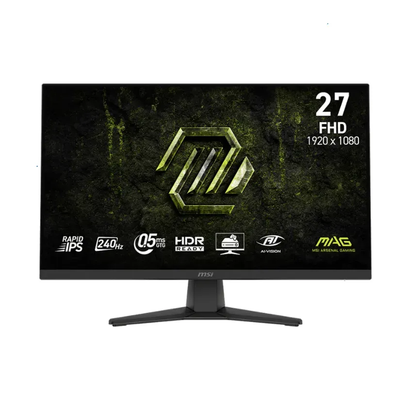 Monitor Gamer MSI 27" MAG 272F FHD Rapid IPS 240Hz 0.5ms Flat 2xHDMI + 1xDP (II)