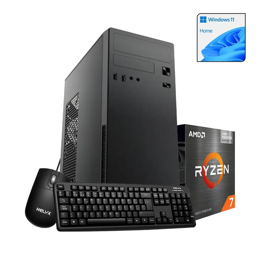 PcCombo Kelyx AMD Ryzen 7-5700G 16Gb M.2 512G Win 11 Home Original