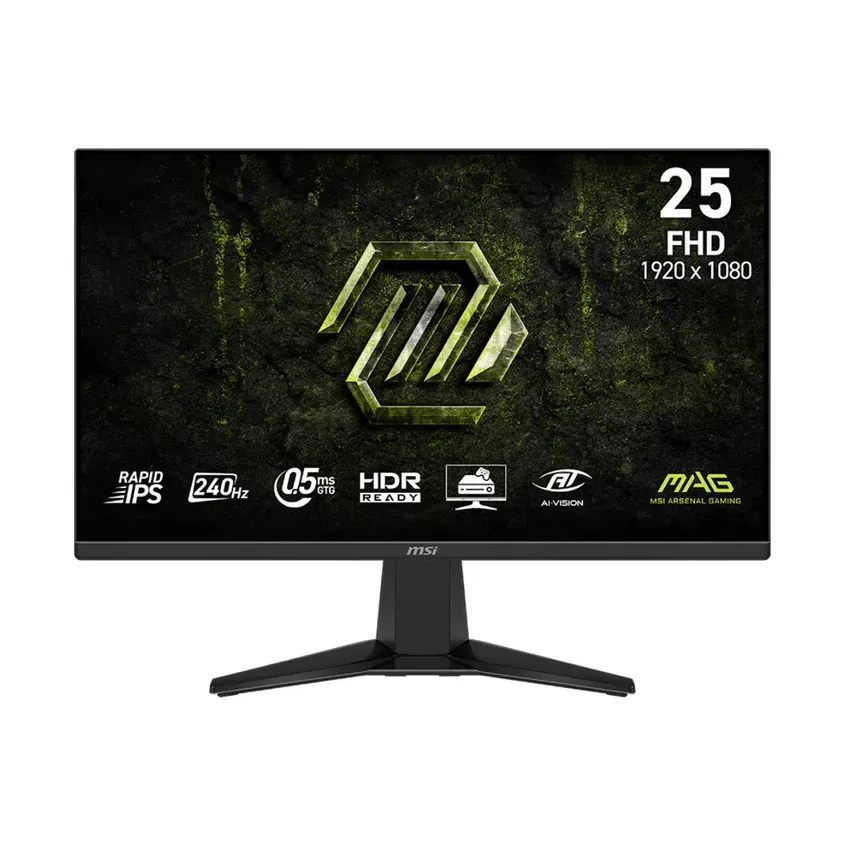 Monitor Gamer Msi 25" Mag 255f Fhd Rapid Ips 240hz 0.5ms Flat 2xhdmi + 1xdp (ii)