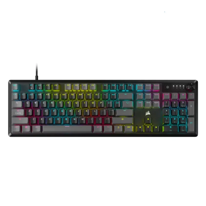 Teclado Corsair K70 Core Rgb Mecanico Mlx Red Carbon Gray