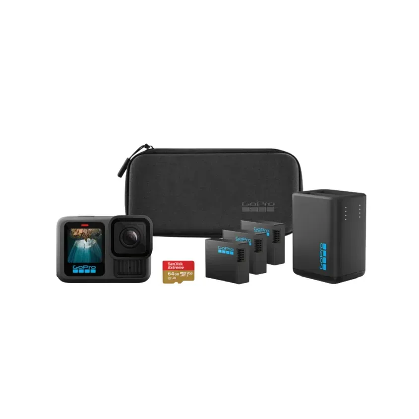 Camara GoPro Hero 13 Black Extended Power Bundle 3 Baterias MicroSD
