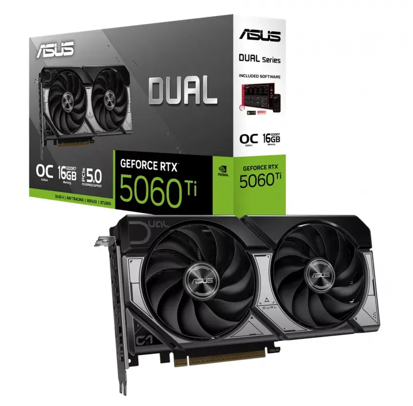 PLACA DE VIDEO ASUS DUAL RTX 5060TI 16GB EVO OC
