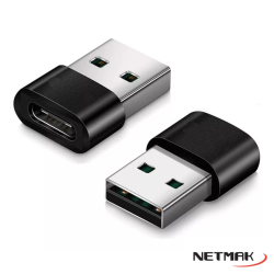 Adaptador USB (M) a Tipo C (H) Netmak