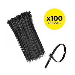 Precinto Negro 4.8 x 290mm. x 100 unidades