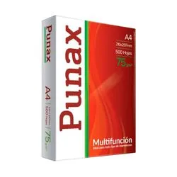 Resma PUNAX Multifuncion A4 75Gr 500 Hojas Ideal Impresion