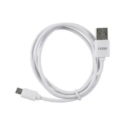 Cable USB a MicroUSB 1.8 Mtrs BLANCO Noganet