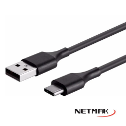 Cable USB macho A USB tipo C 3.1 Macho 1.5 Mtrs Netmak