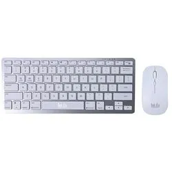 Combo Mouse y Teclado Bluetooth Slim Blanco Intco