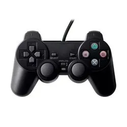 Joystick con Cable Compatible PS2 Color Negro Global