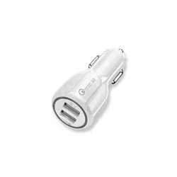 Cargador de Auto Dual USB 2.4A 10W c/ Cable Lightning Soul