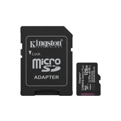 Memoria Micro Sd C/adap 128gb Clase 10 Gen3 150 Mb/s Canvas Plus Kingston