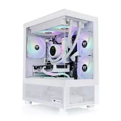 Gabinete Tt View 170 Micro Chassis Tg X2 Fan Argb X3 Snow White