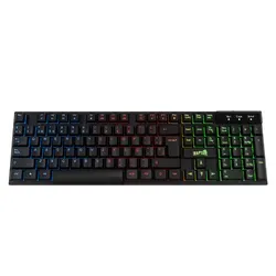 Teclado Gamer Raptor Fireclaw M1 Membrana Rainbow 7 Colores