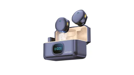 SET Microfonos Corbateros c/Estuche de Carga USB-C Netmak